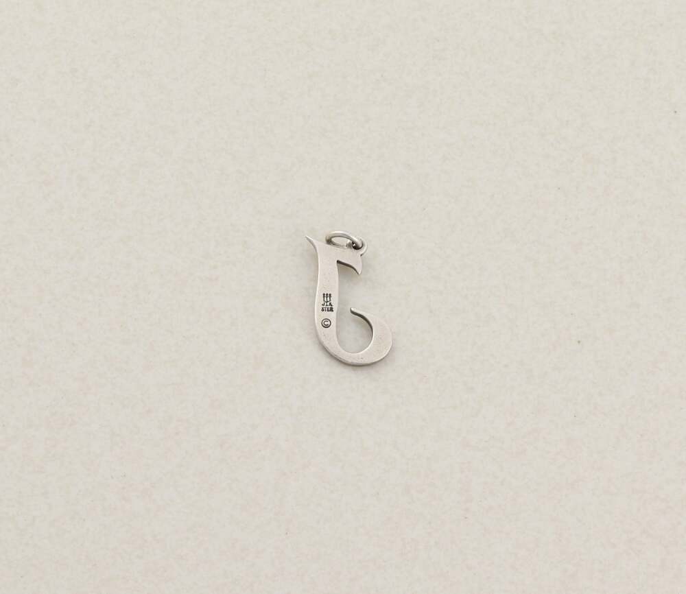 Sterling Silver James Avery Letter J Initial Charm or Pendant 3/4" x 1/2" - Picture 2 of 3